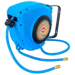 Airpress Luchtslanghaspel PU wandmodel | zelf-oprollend | 1/4" buitendraad | 8 x 12 mm 9 m | 12 bar - 46576
