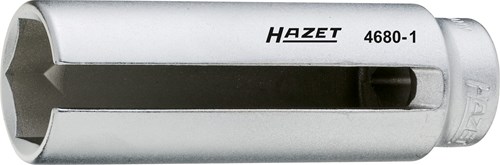HAZET Lambdasonde-dopsleutel 4680-1 · 1/2 inch (12,5 mm) vierkant hol · Buiten-zeskant-profiel · SW 22 mm