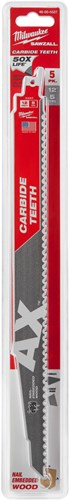 Milwaukee Heavy Duty AX™ Sloopbladen met Carbide Tanden | TCT AX 300mm x 5 Tpi | 5 pc - 48475527-2