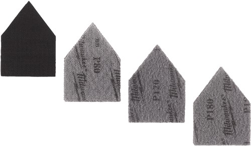 Milwaukee Accessoires Mesh Schuurvellen Set | voor M12 FDSS | 67 x 92 mm | K80/K120/K180 | 12 stuks - 48805405
