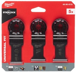 Milwaukee Accessoires OMT Starlock | Hout & metaal bladenset | 5-delig - 48906115