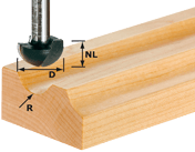Festool Accessoires HW S8 R6,35 Holprofielfrees | 490984-2