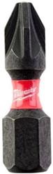 Milwaukee Accessoires Shockwave Gen II PZ2 25mm 2stuks - 4932430863