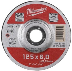 Milwaukee Accessoires metaalafbraamschijf SG 27/125 (6) - 25 stuks - 4932451482