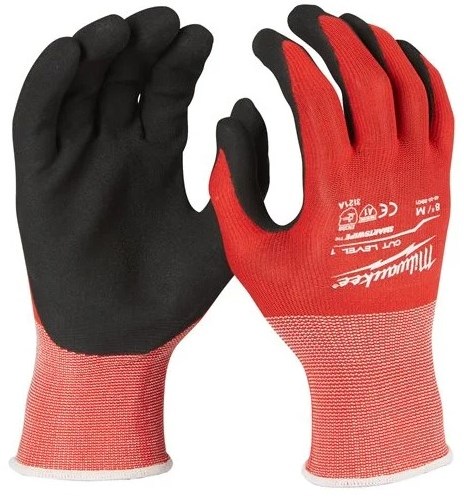 Milwaukee Accessoires Gedipte werkhandschoenen snijklasse 1/A | M/8 | 12 paar - 4932471614