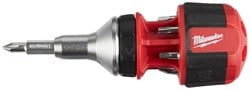 Milwaukee Accessoires 8 in 1 Compact Ratcheting Multi-bit Schroevendraaier - 1pc - 4932471868
