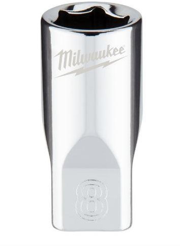 Milwaukee Accessoires 1/4 Ratel Dop ,Metrisch standaard -8MM - 4932478316