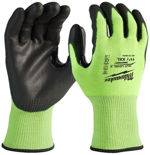 Milwaukee Accessoires Bulk Hi-vis werkhandschoenen | snijklasse 3/C - 11/XXL | 144 paar - 4932479023