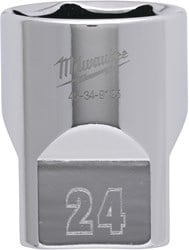 Milwaukee Accessoires 1/2" Dop Metrisch - 24 mm - 4932480022