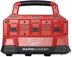 Milwaukee Accessoires M18 PC6 EU | PACKOUT Oplader voor 6 accu's - 4932480162