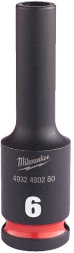 Milwaukee Accessoires SHOCKWAVE Slagdop 3/8" diep 6mm | 1 stuk - 4932480280