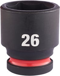 Milwaukee Accessoires SHOCKWAVE Krachtdop 1/2" kort 26 mm | 1 stuk - 4932480320