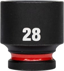 Milwaukee Accessoires SHOCKWAVE Krachtdop 1/2" kort 28 mm | 1 stuk - 4932480322