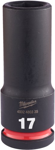 Milwaukee Accessoires SHOCKWAVE Krachtdop 1/2" lang 17 mm | 1 stuk - 4932480335