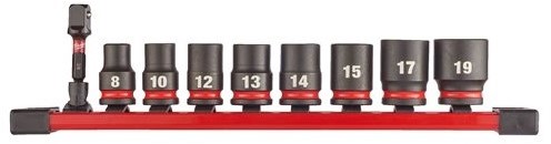 Milwaukee Accessoires 3/8" | Slagdopsleutel STD | set | 9-delig - 4932480454