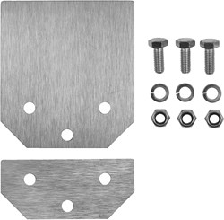 Milwaukee Reserve | 1 mm dik blad 100x110mm | Bevestigingsplaat 98x54x1mm | 3 x bouten M8x20 | 3 x moeren M8 | 3 x ringen M8 - 4932480543