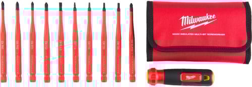 Milwaukee Schroevendraaiersset | Geïsoleerd | VDE | 10 in 1 | Multi-Bit | In etui - 4932493657