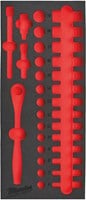 Milwaukee Empty 32 pc 3/8" Ratchet and Socket Set Foam Insert Lege Foam Inlay doppenset 3/8'' (32-delig) - 4932493663