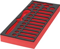 Milwaukee Empty 28 pc 1/2" Ratchet and Socket Set Foam Insert Lege Foam Inlay doppenset 1/2'' (28-delig) - 4932493664-2