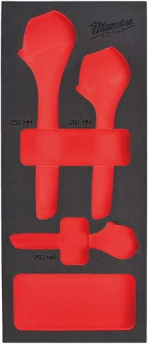 Milwaukee Empty 3 pc Adjustable Wrench set Foam Insert Lege Foam Inlay verstelbare moersleutelset (3 delig) - 4932493674