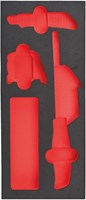Milwaukee Empty 3 pc Cutting and Measuring Foam Insert Lege Foam inlay snij en meet set (3-delig) - 4932493681