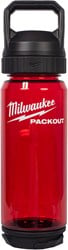 Milwaukee PACKOUT™ Plastic Fles met Drinkdop | 740 ml | Rood - 4932498636