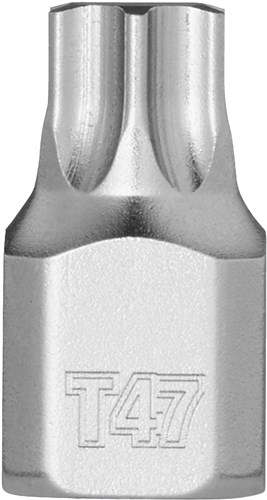 Milwaukee Accessoires 1/4'' T47 Torx korte Bitdop - 4932500471