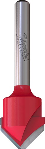 Milwaukee Accessoires 1/4" V-Groef frees Carbide Alu 18/60mm - 4932500955