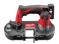 Milwaukee M12 BS-402C | M12 accu bandzaagmachine 12V in koffer (2x 4.0Ah accu + lader) - 4933441805