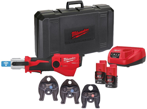 Milwaukee M12 ONEHPT-202C V-Set 2 | Force Logic ONE-KEY accu perstool 12V V14 + V16 + V22 in koffer (2x 2.0Ah accu + C12 C lader) - 4933481035