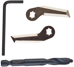 Milwaukee Accessoires Reservemes/centreerboor/imbussleutel verstelbare gatzaag (gipsplaat) - 49560290