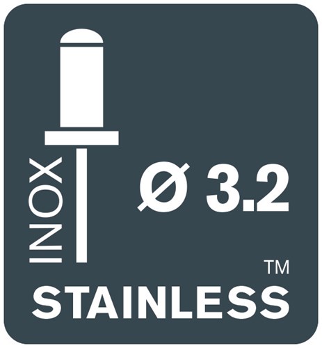 Rapid RVS klinknagel | Ø3.2 x 8 mm - 5000393-3