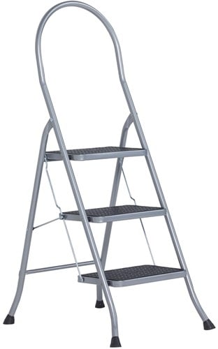 Altrex Cromato huishoudtrap 3-treeds met hoge beugel Silver - 500951