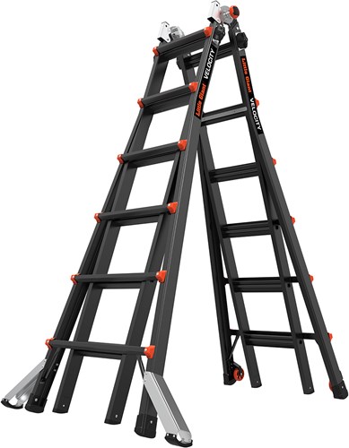 Altrex velocity black pro vouwladder | 4 x 6 sporten - 503946