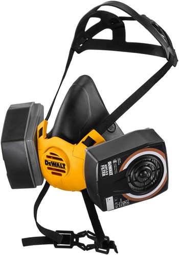 DeWalt dxir1hmma2p3 lichtgewicht halfgelaatsmasker met a2p3 filters | maat m - dxir1hmma2p3 afbeelding