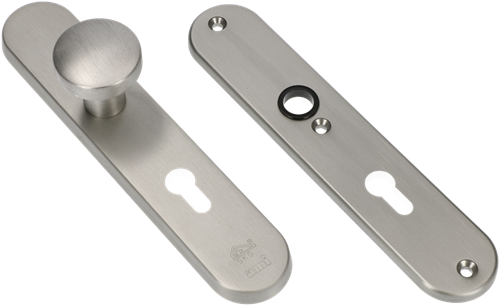 AMI Veiligheidsbeslag 250/50/1 Knop 169/50 Profielcilinder 55 Z/Deurkruk Irox Archi-Design Deurdikte 38/42 - 622260