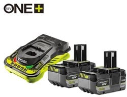 Ryobi RC18150-250X | ONE+ 18V 2x5.0Ah Lithium+ accu en lader - 5133005575