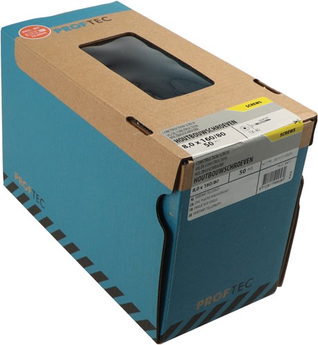 Proftec houtbouwschroef vz tk +snijpunt torx tx30 6.0x120/80 | 50 stuks - 5212.01.50801