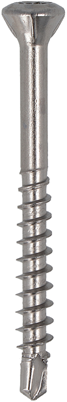 Proftec Vlonderschroef RVS 410 Lenskop Topdrill Torx TX25 5.0X60/35 | 200 stuks - 5218.31.42001-2