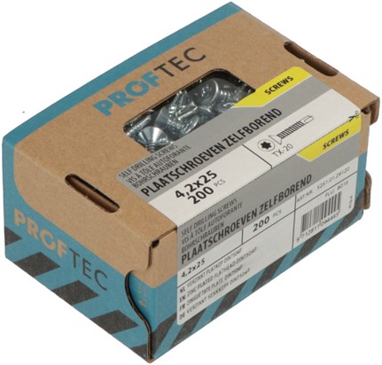 Proftec Plaatschr. Zelfborend Vz Pk Din7504P Torx TX20 4.2X32 | 200 stuks - 5251.01.29320