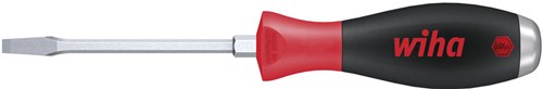 Wiha 530140 Schroevendraaier SoftFinish Sleufkop met doorgaande zeskantkling en massieve stalen kap 14.0 mm x 250 mm - 03232