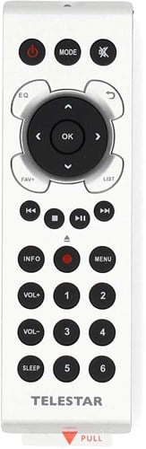 Telestar Remote Control DIRA M1 / M12i / M14i / S2 /S20C / S24i / S24 CD / S32i CD silver - 5400163