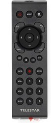 Telestar Remote Control DIRA M1/M11i+/M12i/M14i/S2/S20C/S21i+/S24i/S24CD/S32iCDDABMAN i310CD/i560CD Black - 5400166