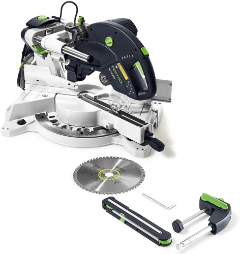 Festool Afkort-trekzaag KAPEX KS 120 REB | Zaagdiepte 120 mm | Dubbele geleidekolom - 575302