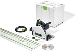 Festool TS 55 FEBQ-Plus-FS | Invalcirkelzaagmachine | met geleiderail | in koffer - 577010