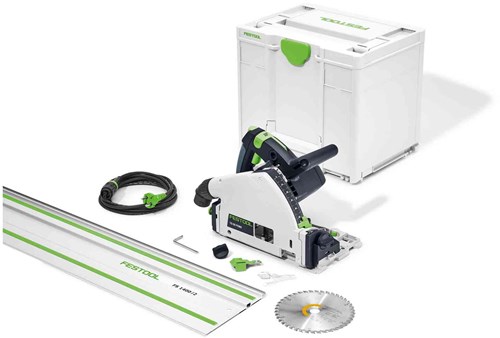 Festool TS 55 FEBQ-Plus-FS | Invalcirkelzaagmachine | met geleiderail | in koffer - 577010