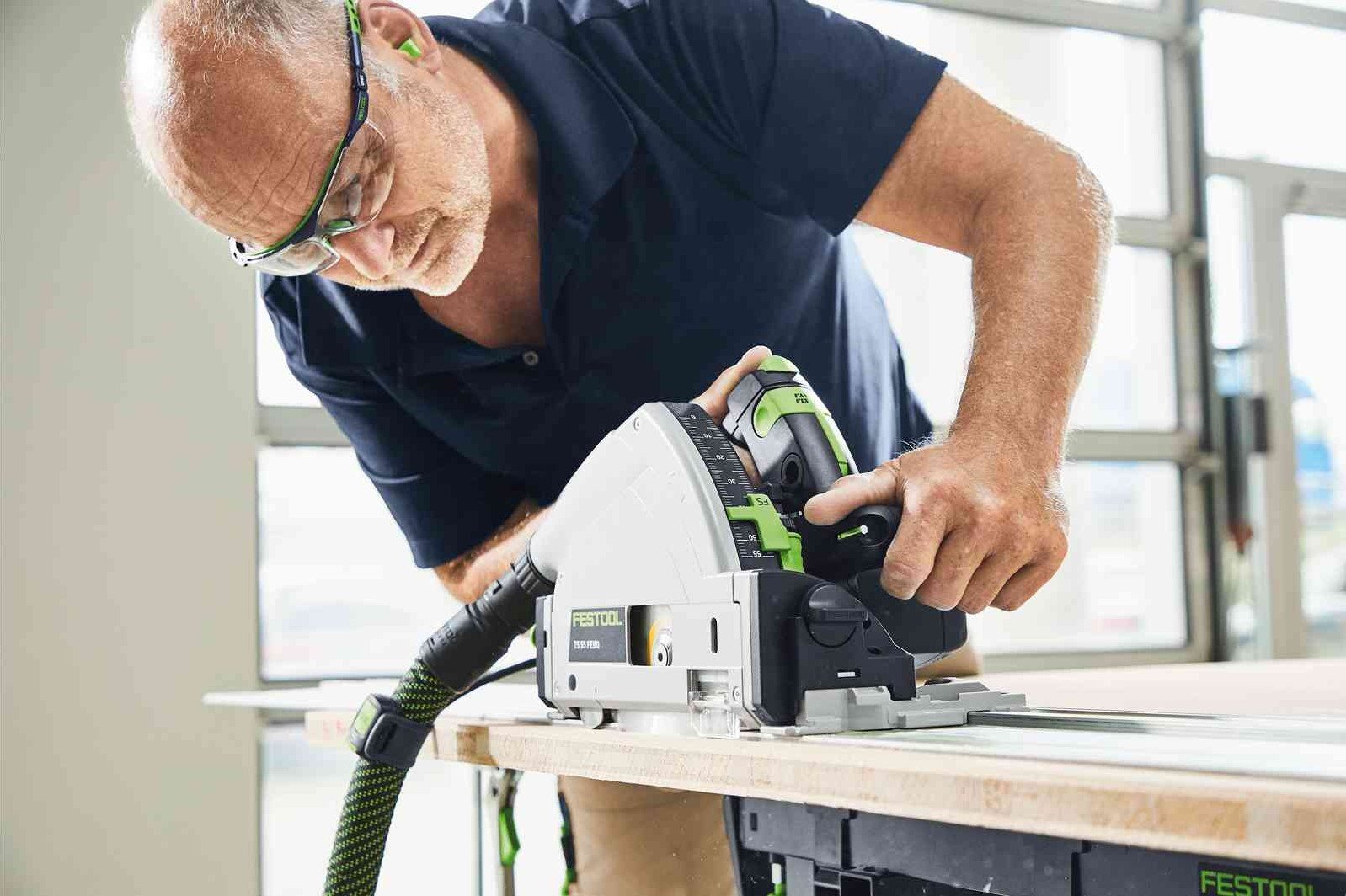 Festool TS 55 FEBQ-Plus-FS | Invalcirkelzaagmachine | met geleiderail in koffer - 577010 ToolMax