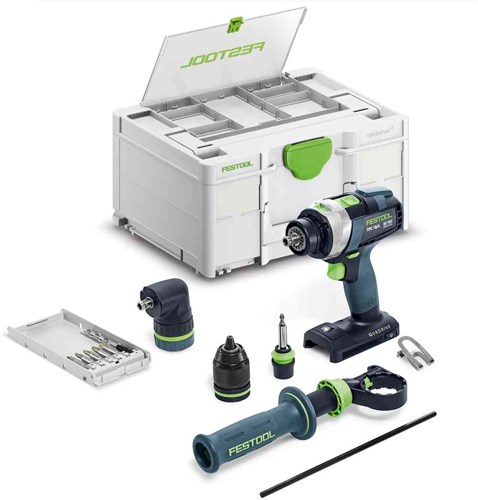Festool Accu-klopboormachines TPC 18/4 I-Basic-Set QUADRIVE | zonder accu's en lader - 577625