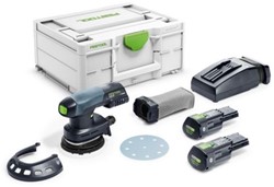 Festool ETSC 125 3,0 I-Plus | Accu-Excenterschuurmachine | 18V | Incl. 2 x 3.0 accu + snellader - 577694