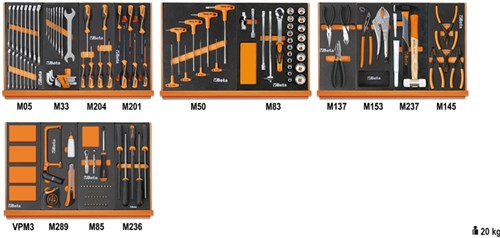 Beta 5904Vu/2M-Assortiment 144 Gereedschappen - 059041212